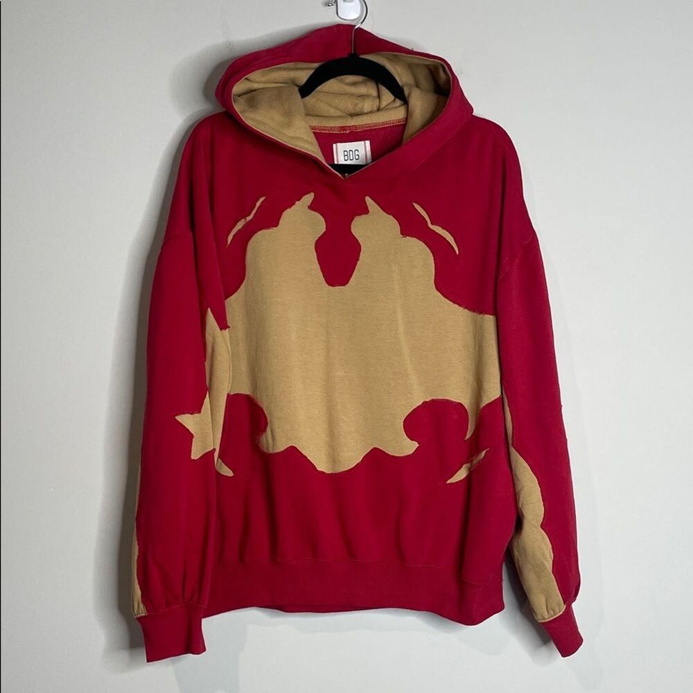 BDG Glenn Western Oversized Hoodie Sweatshirt Size Medium NWT